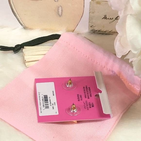 NWT KATE SPADE ♠️ ALL WRAPPED UP STUD EARRINGS - Picture 5 of 7